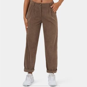 Mid rise corduroy pants